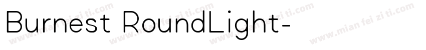 Burnest RoundLight字体转换
